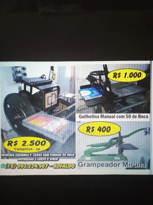 Equipamentos para gráfica 