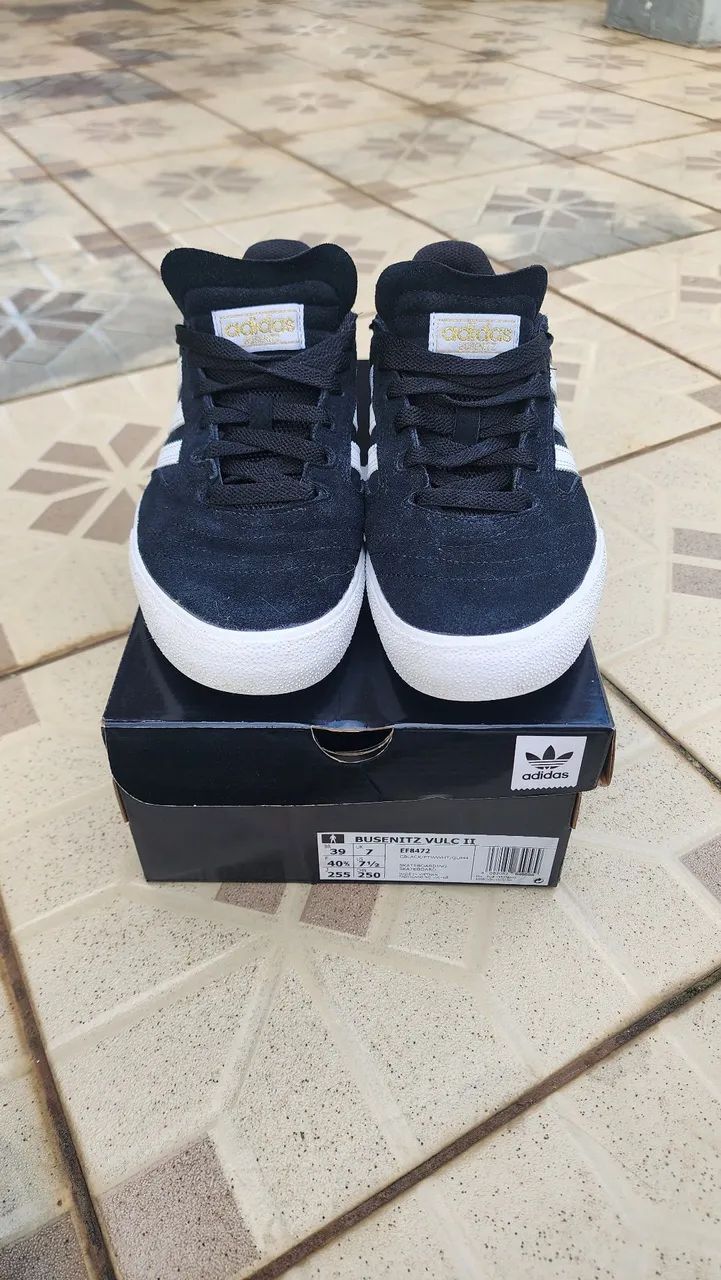 Tênis Adidas Busenitz Vulc II 39 Preto/Branco Skateboarding - Foto 2