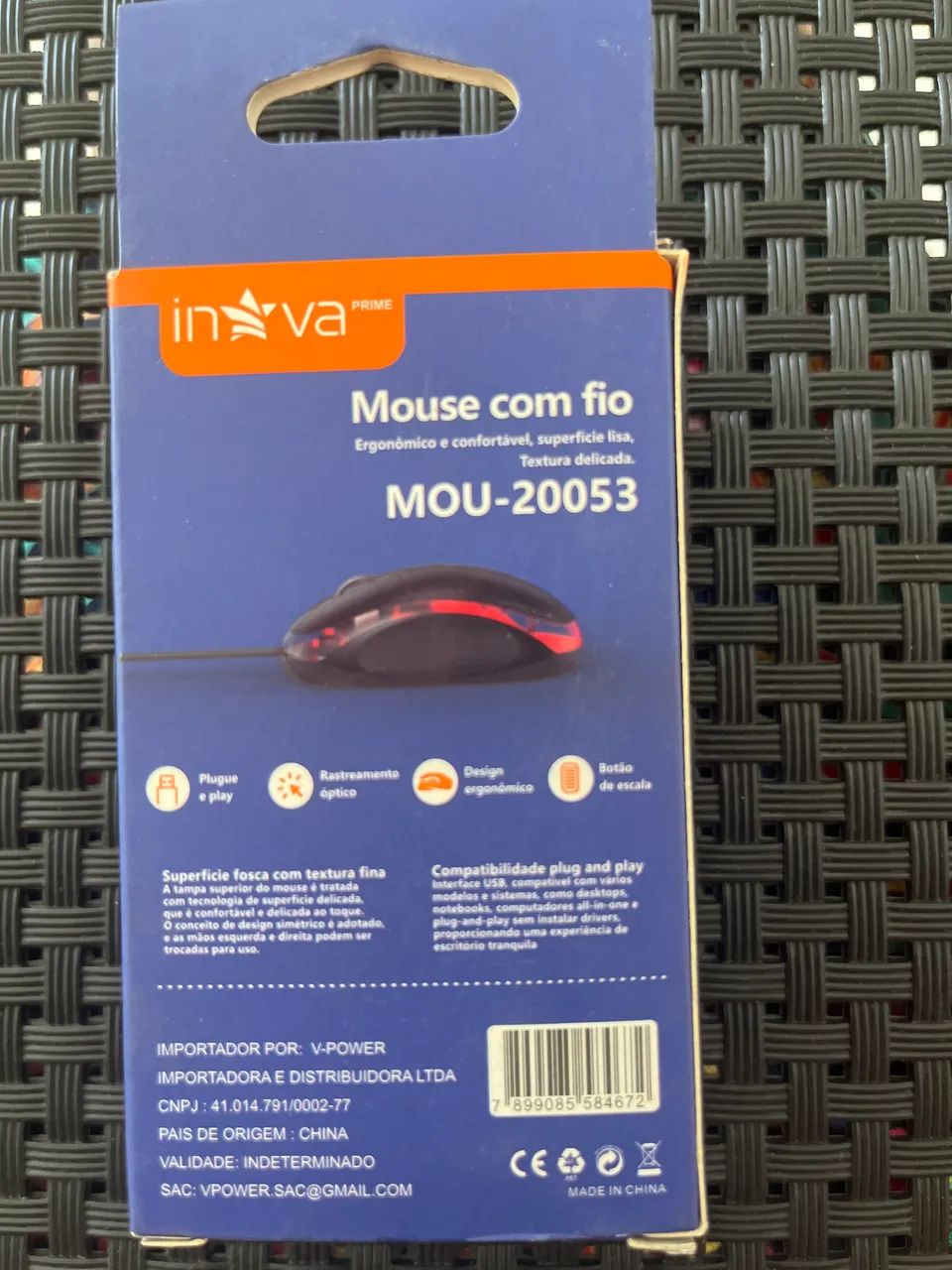 Mouse com fio USB 1.2m - Foto 2