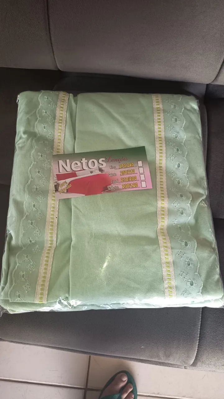 lencol casal malha  com 2 fronhas - promoçao - Foto 6