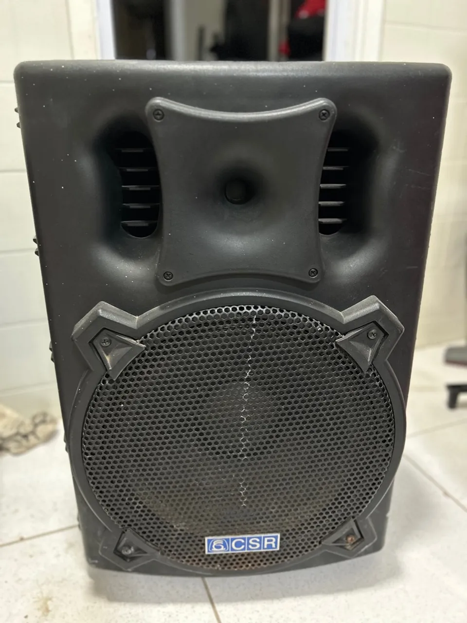 Caixa de Som Ativa CSR 15' polegadas 300W RMS 4000A USB/SD