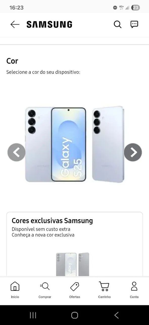 Galaxy S25 semi novo 5 meses de uso.