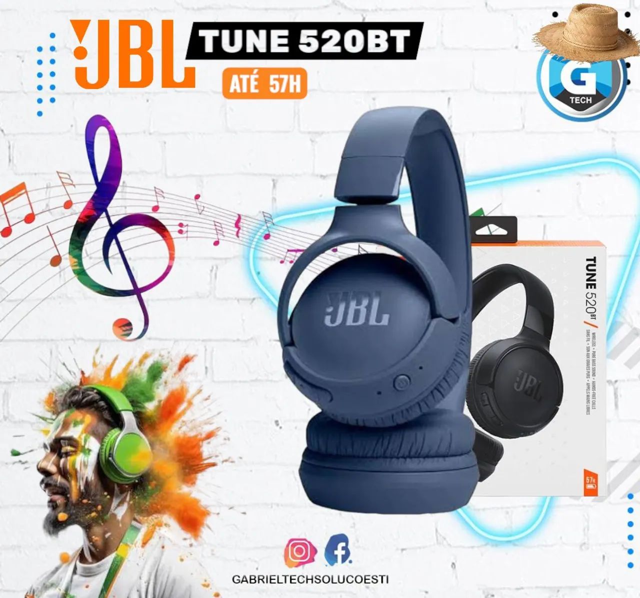 Fone de Ouvido JBL Tune 520BT - Bluetooth - Foto 2
