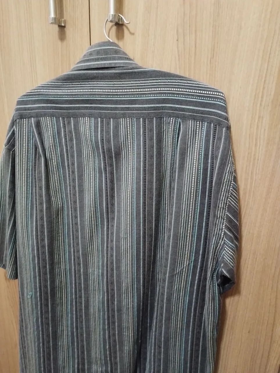 Camisa listrada manga curta - Foto 4