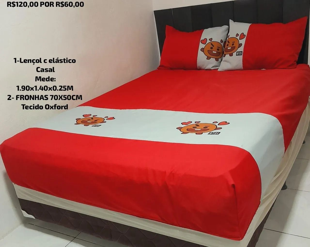 Jogo de Cama Casal 100% Oxford - Promocao! - Foto 6