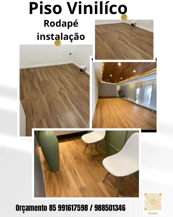 Piso Vinílico - Rodapé e Instalação