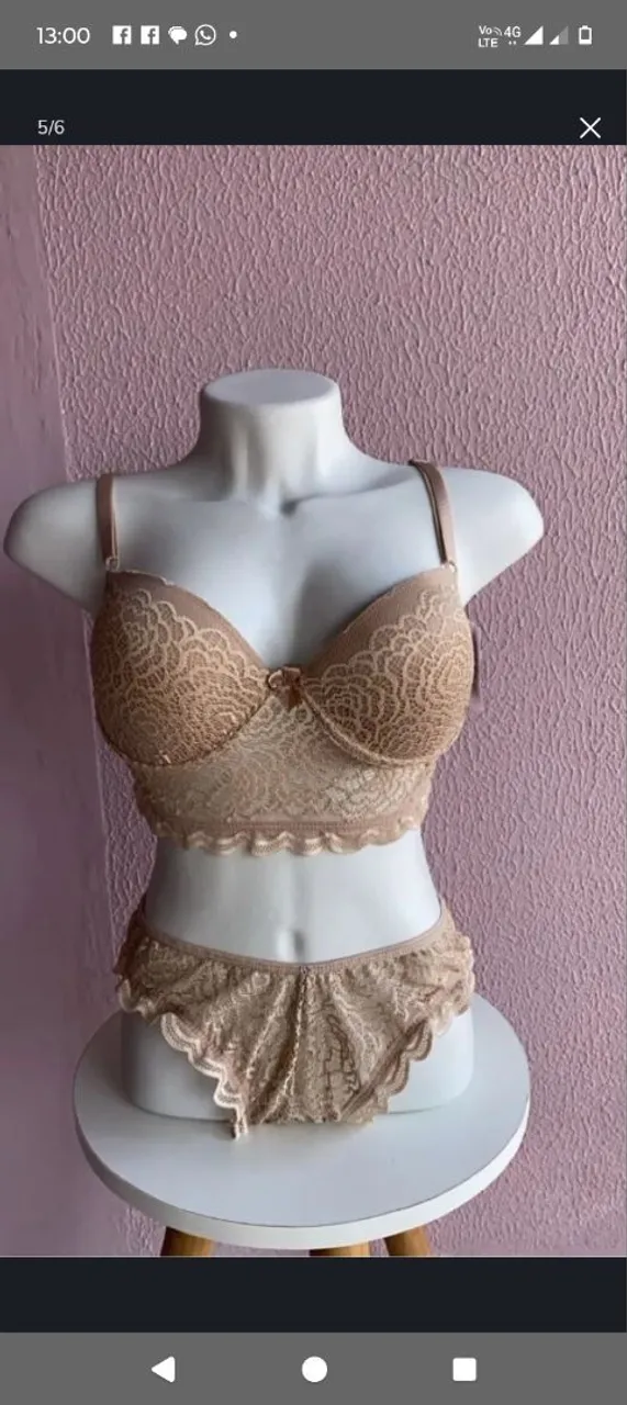 30 conjuntos de lingerie