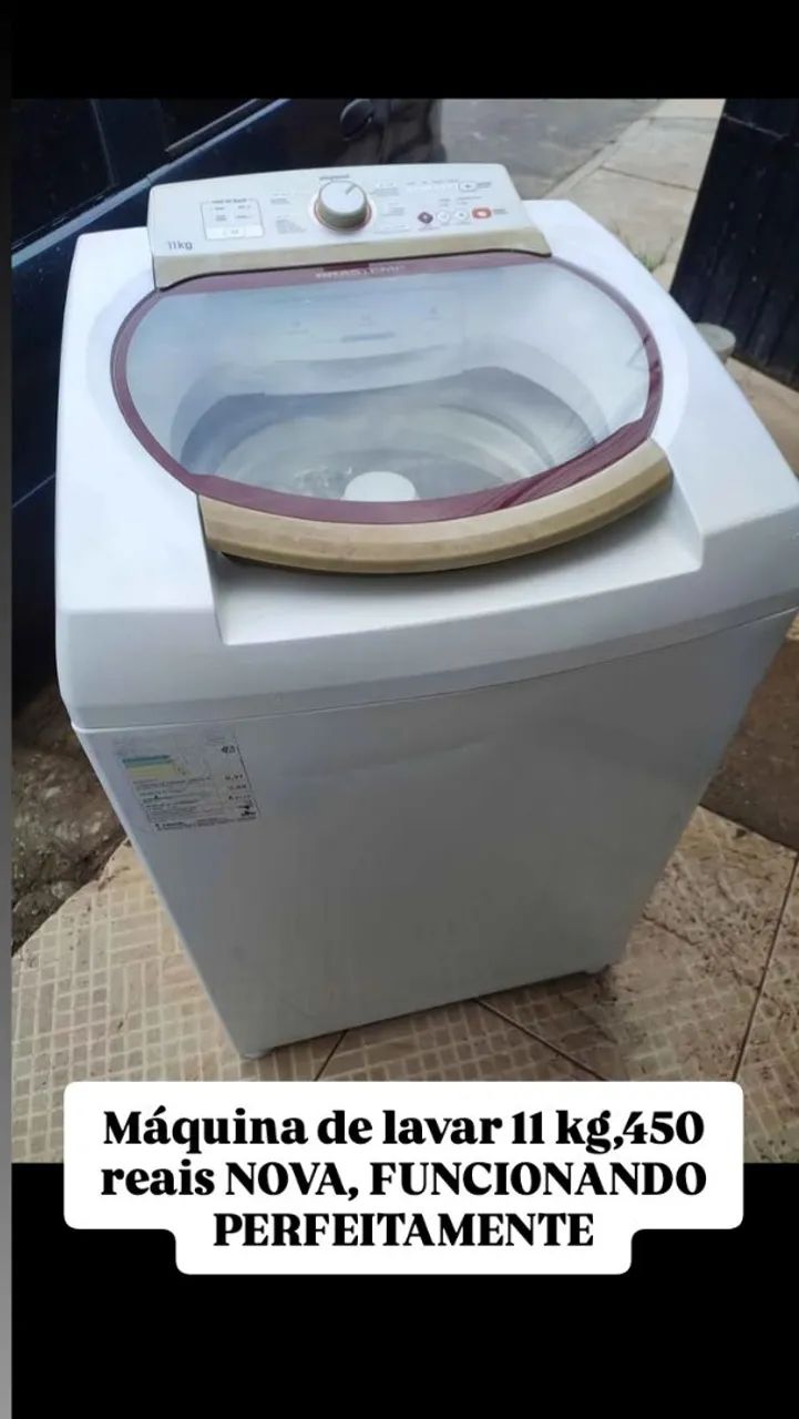 Máquina de Lavar 11kg Nova - Funcionando Perfeitamente