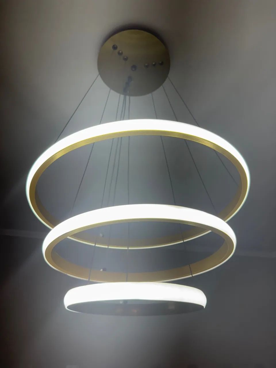 Lustre Led (Led frio e quente) Moderno Circular LED Pendente