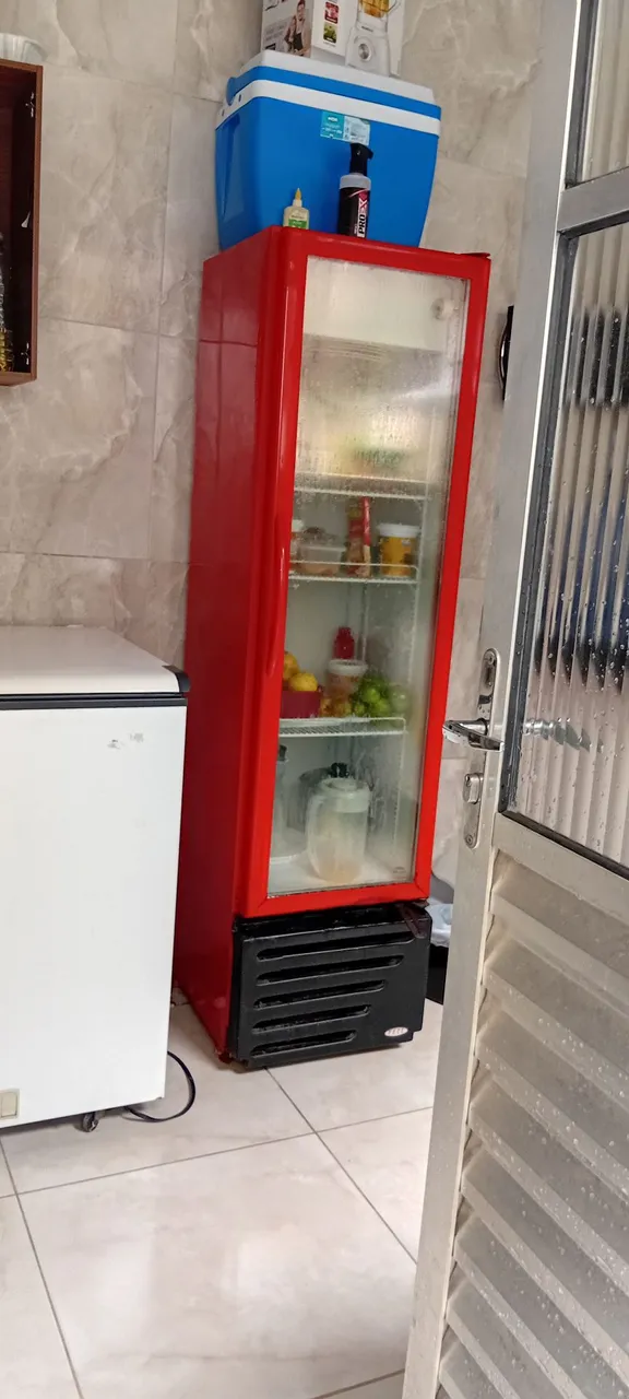 Geladeira Expositora Vermelha - Ideal para Comércios