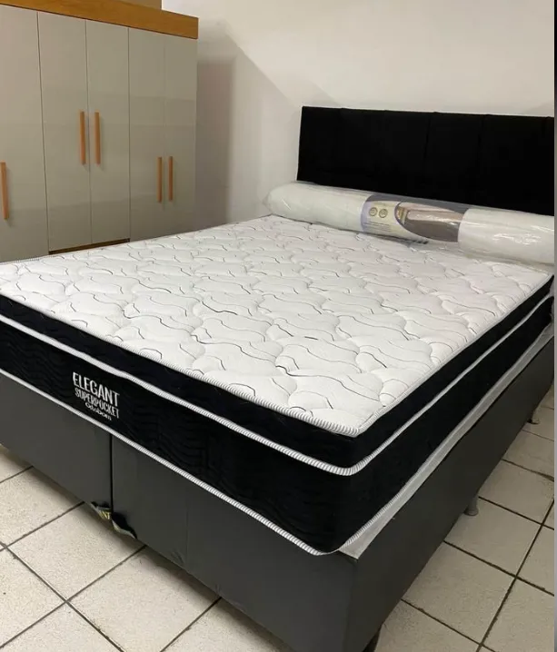 Cama Super king Conjunto base e colchão