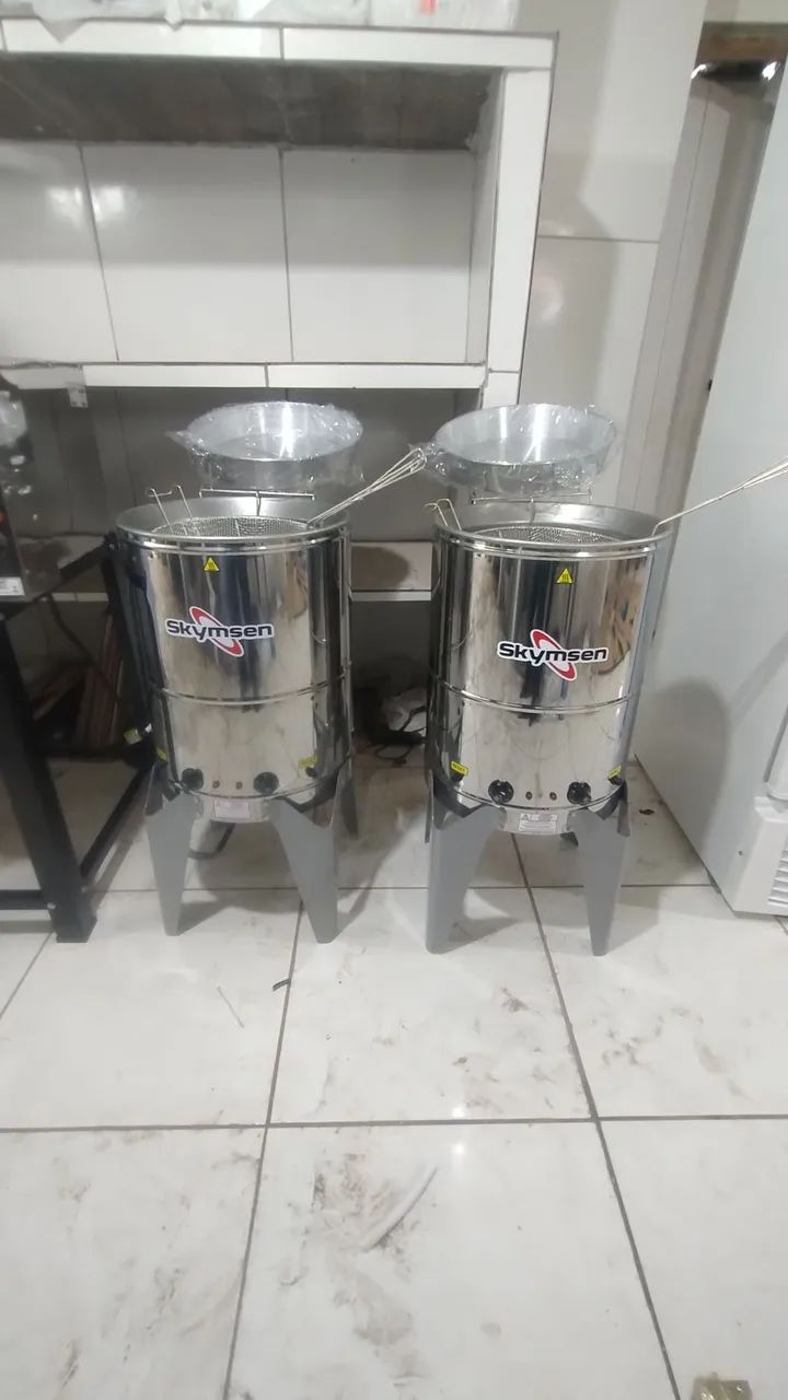 FRITADEIRA ELÉTRICA ÁGUA E ÓLEO 38 LITROS 8.000 E SKYMSEN  - Foto 2