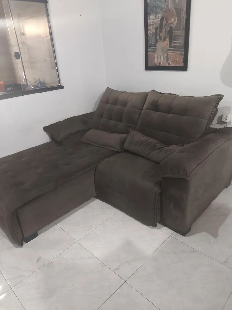 Sofá / sofa-cama retrátil de um lado - Foto 2