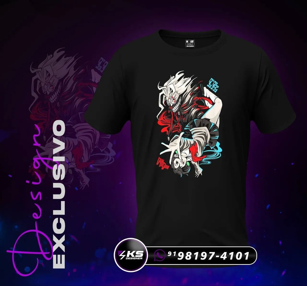 Camisa Preta Personalizada DTF - Foto 3