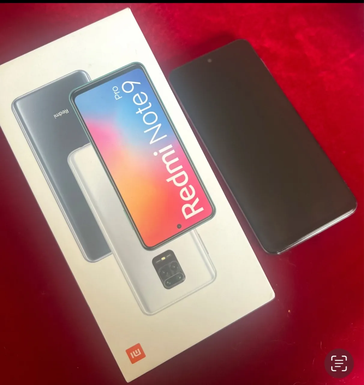 Redmi note 9 Pro na caixa
