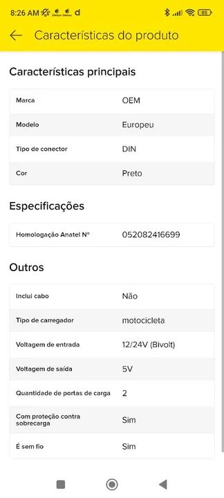 Carregador de moto rápido com duas portas USB - Foto 5