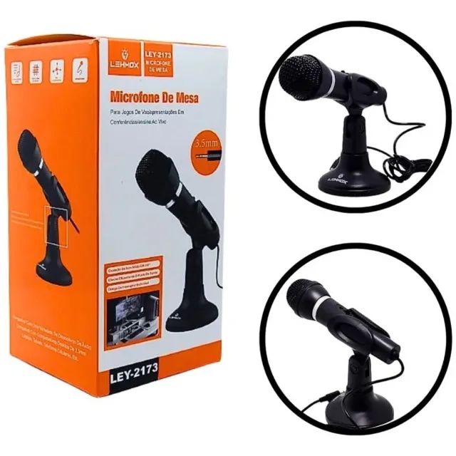Microfone De Mesa Lehmox Ley-2173 - Foto 3