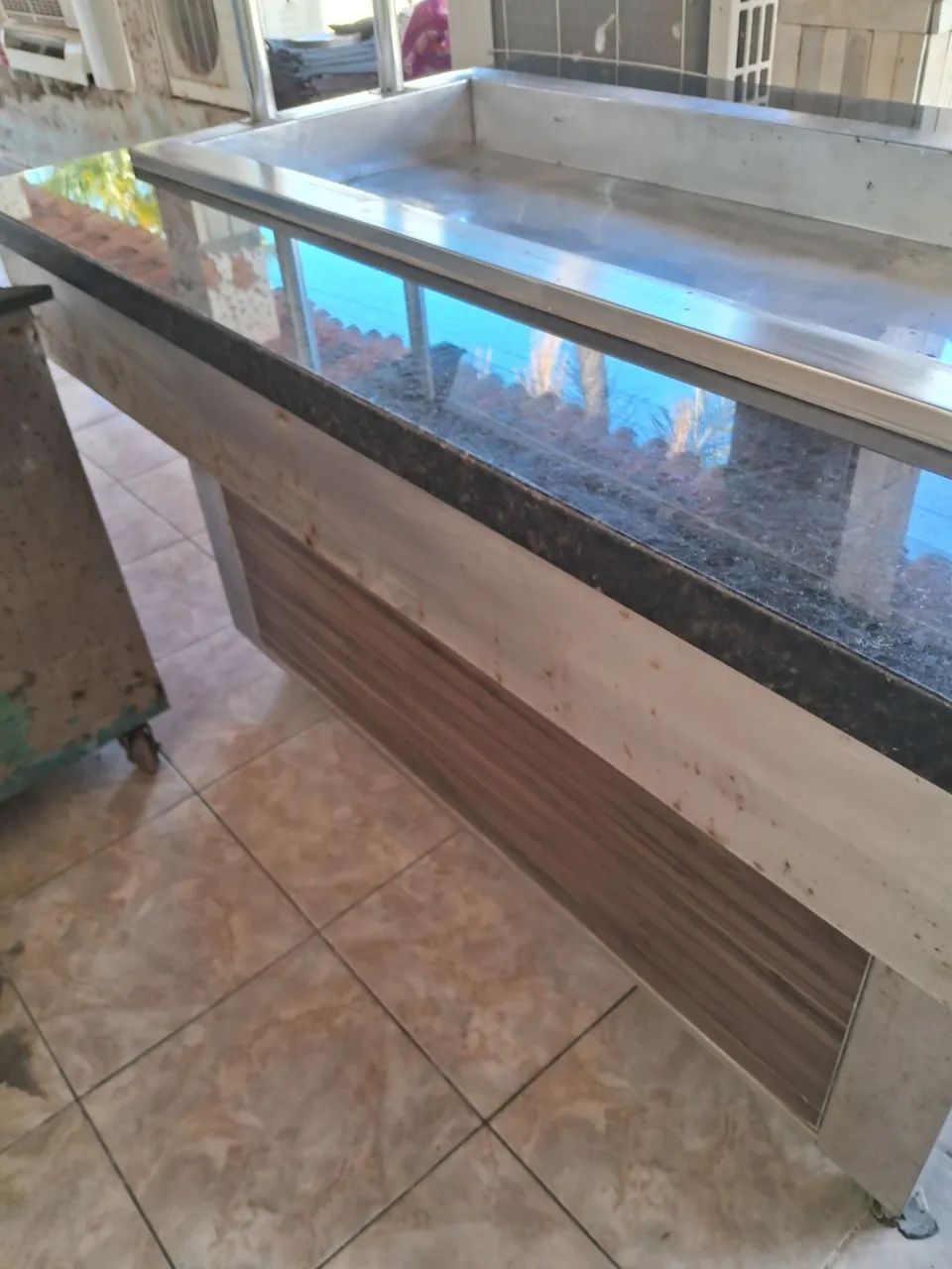 Buffet para salada inox com motor gelado - Foto 3