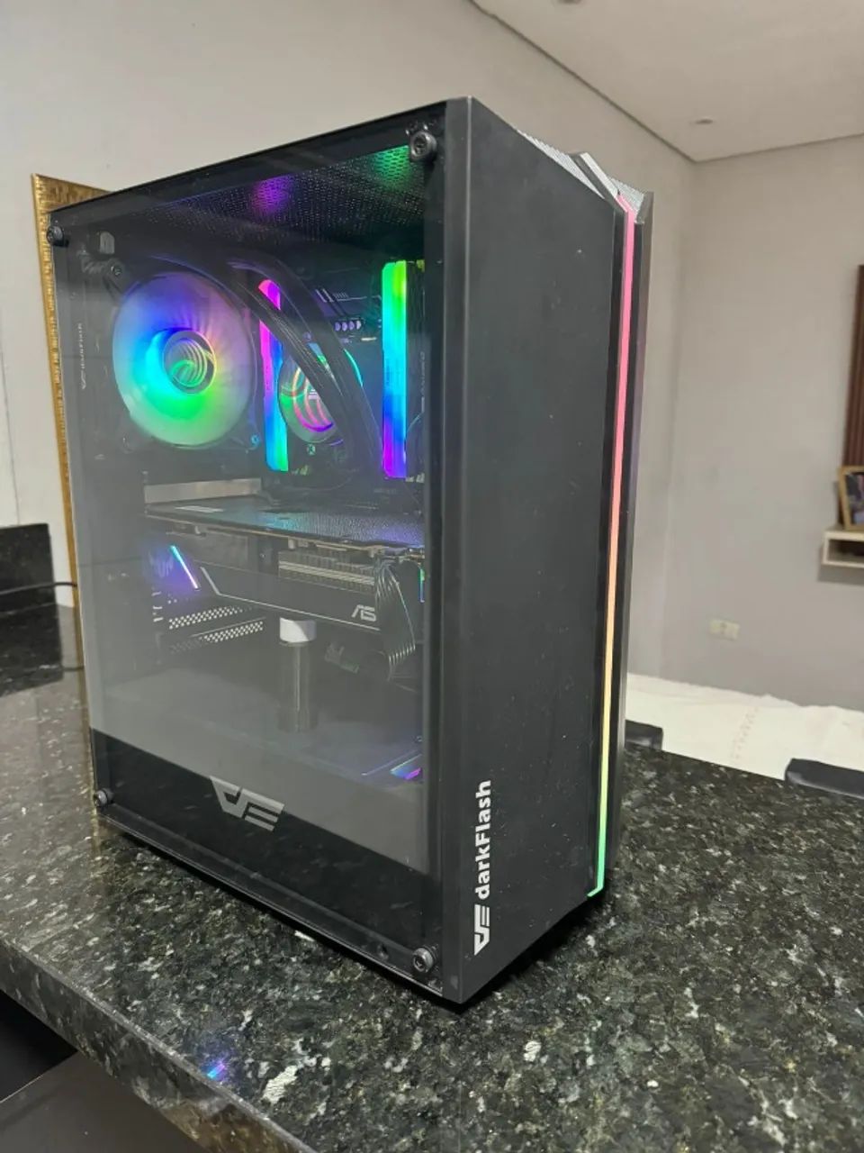 PC Gamer roda tudo no FullHD, ASUS TUF RX 5600XT, E5 2666 V3, 16GB RAM - Foto 5
