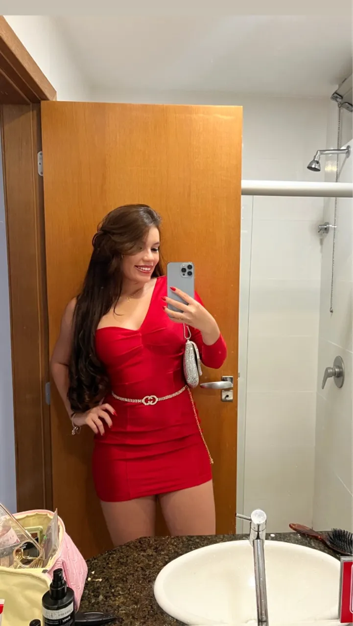Vestido vermelho elegante
