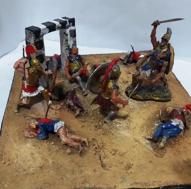 diorama A Morte Do Rei Leonidas - Foto 5