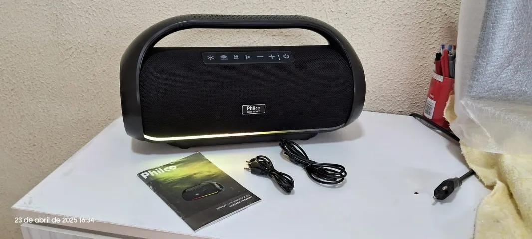 BOOMBOX PHILCO EXTREME (220W) POUQUÍSSIMO USO!