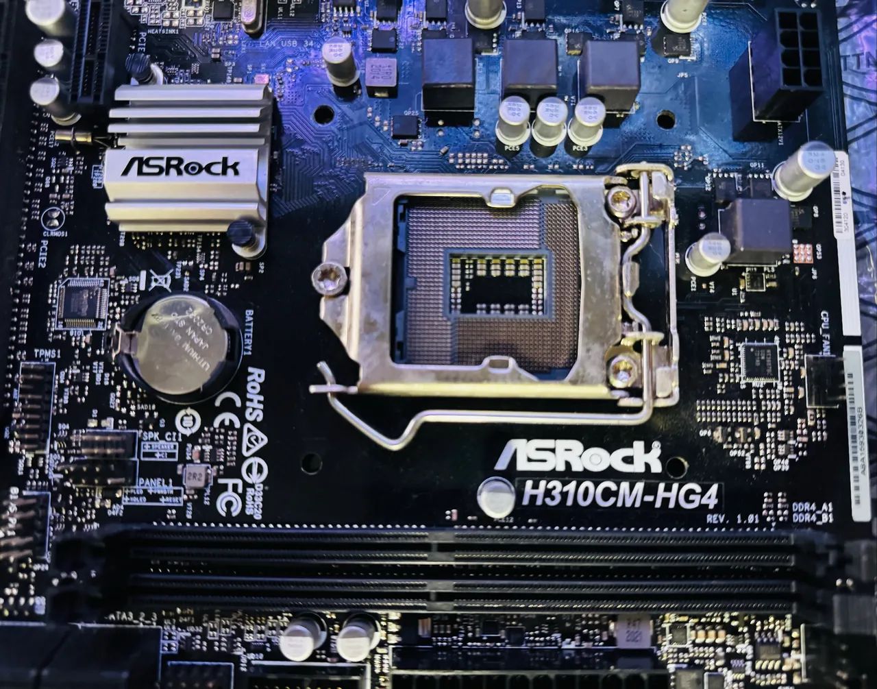 Placa -Mãe Asrock H310cm - hg4 DDR4  - Foto 3