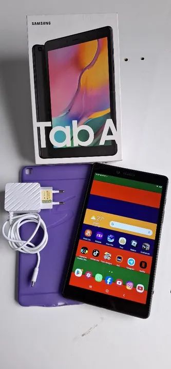 Tablet na caixa Tab A Samsung Pega chip 4G Vai completo ( Act cartao ) - Foto 5