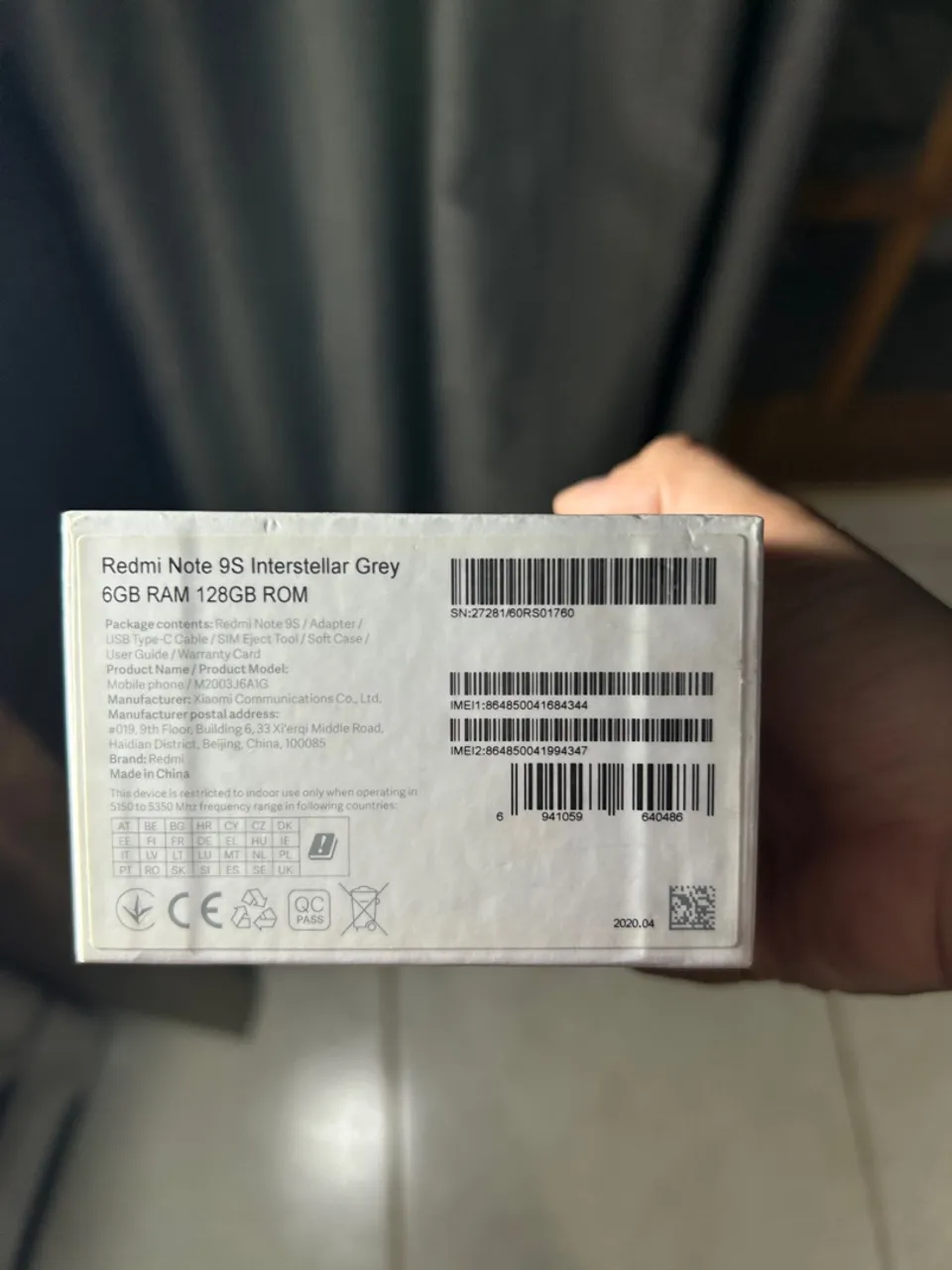XIAOMI REDMI NOTE 9s