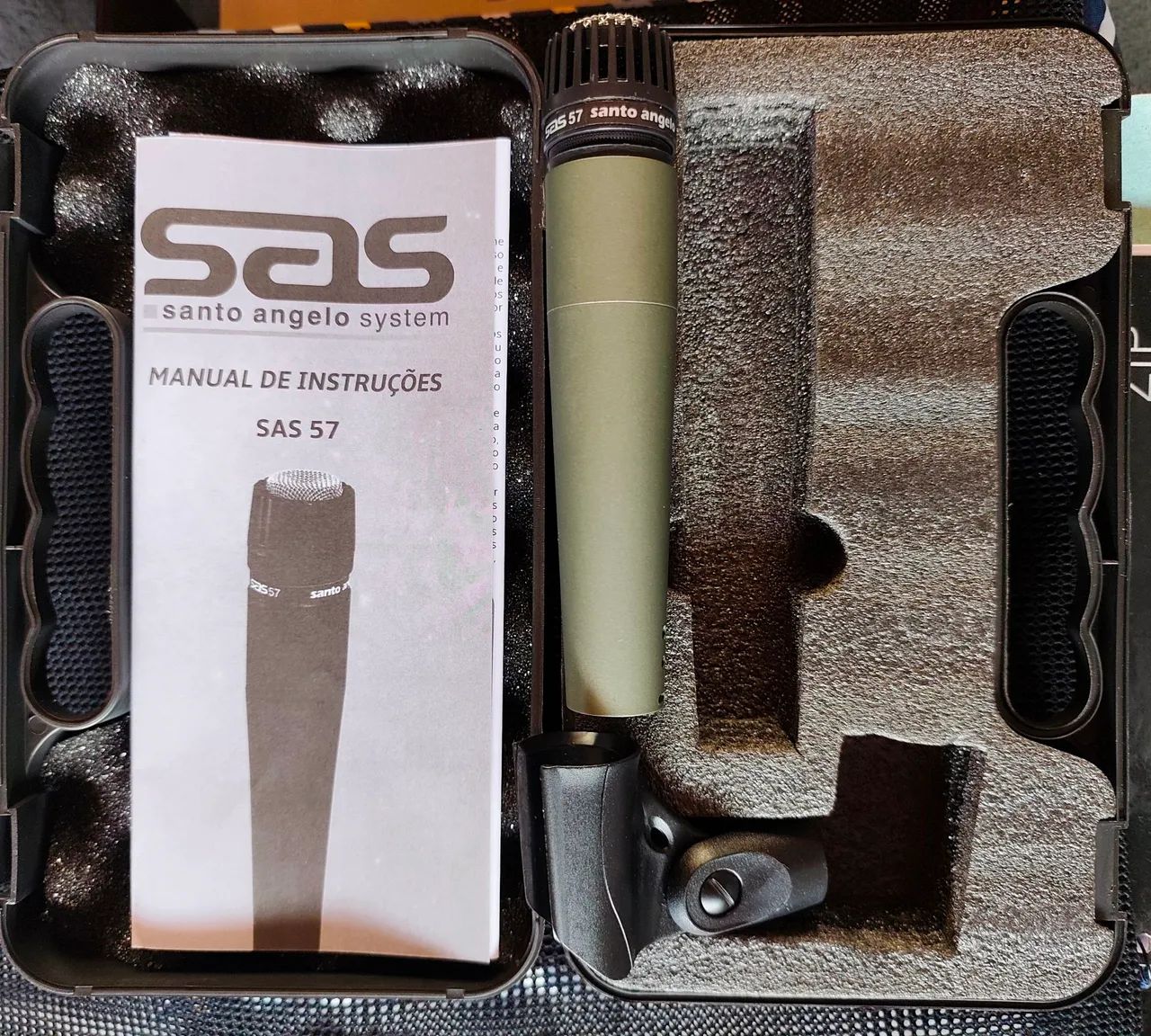 Microfone Santo Ângelo Sas 57 Dinâmico - Cardióide - Foto 4