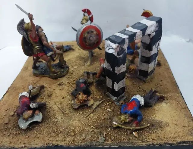 diorama A Morte Do Rei Leonidas - Foto 2