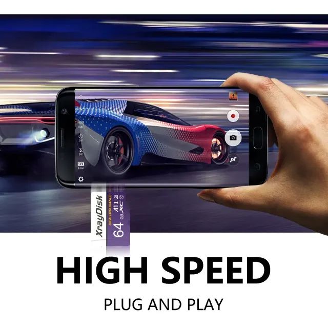 cartão micro sd de alta velocidade,  adaptador A1 U3 classe 10 V30  telefone/câmera/drone - Foto 2