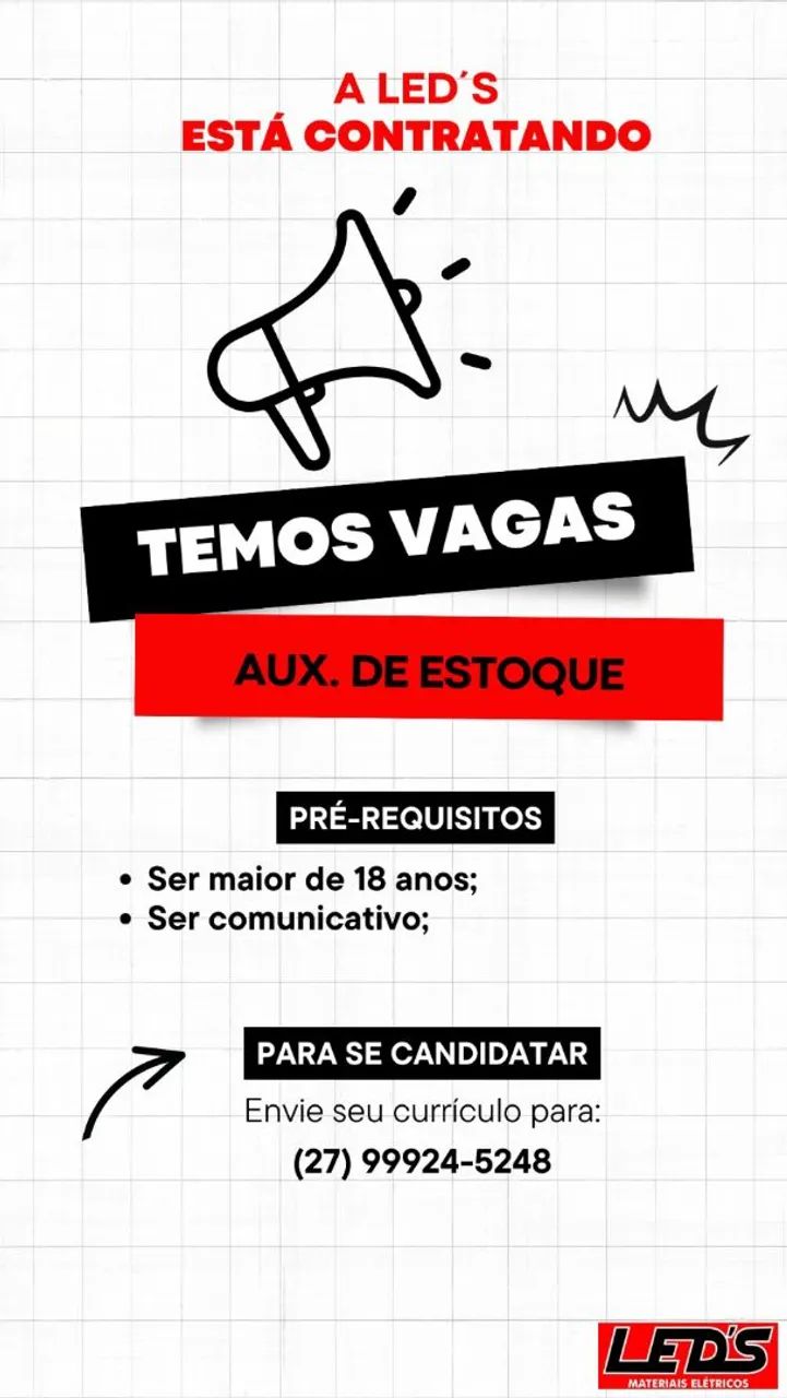 Oportunidade de emprego 