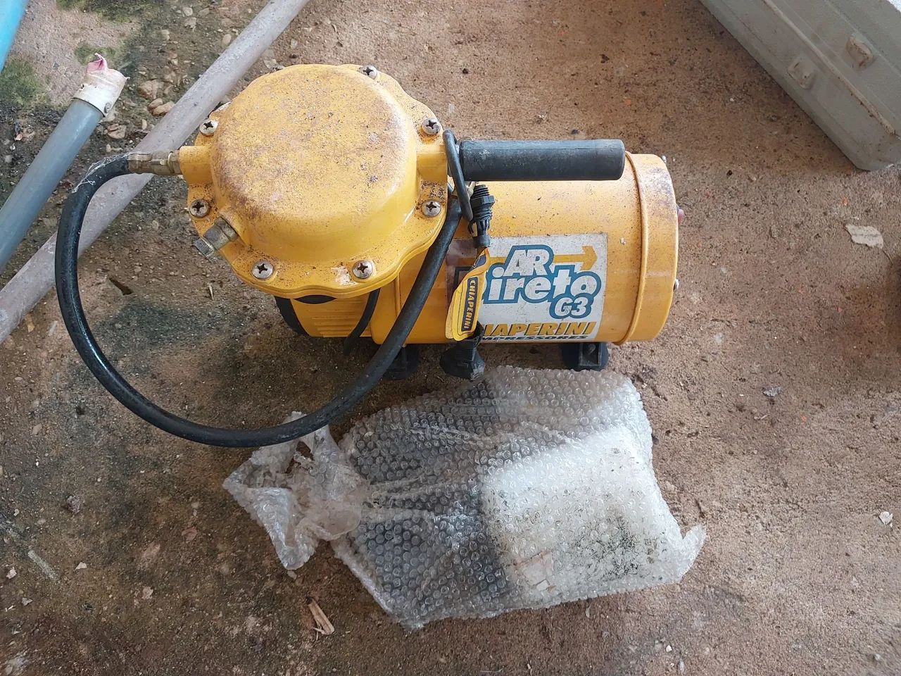 Compressor de ar + pistola + bico pneumático  - Foto 2