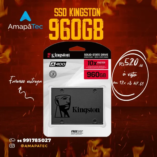 Ssd Kingston 960Gb