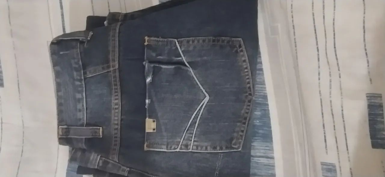 Calça Jeans Quebra Vento Masculina - Foto 4