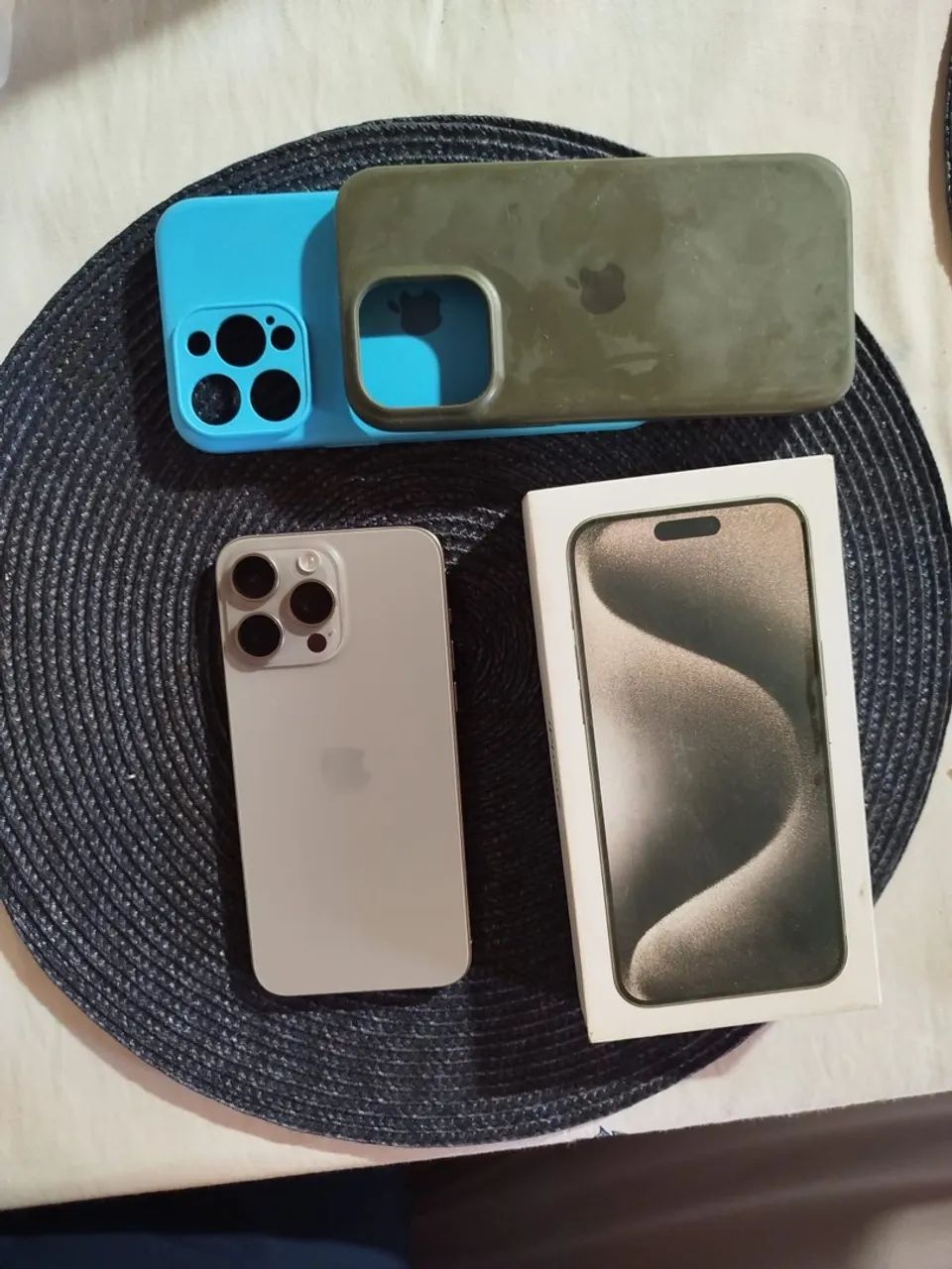 iPhone 15 Pro Max 256GB - Natural Titanium - Garantia até 06/2025