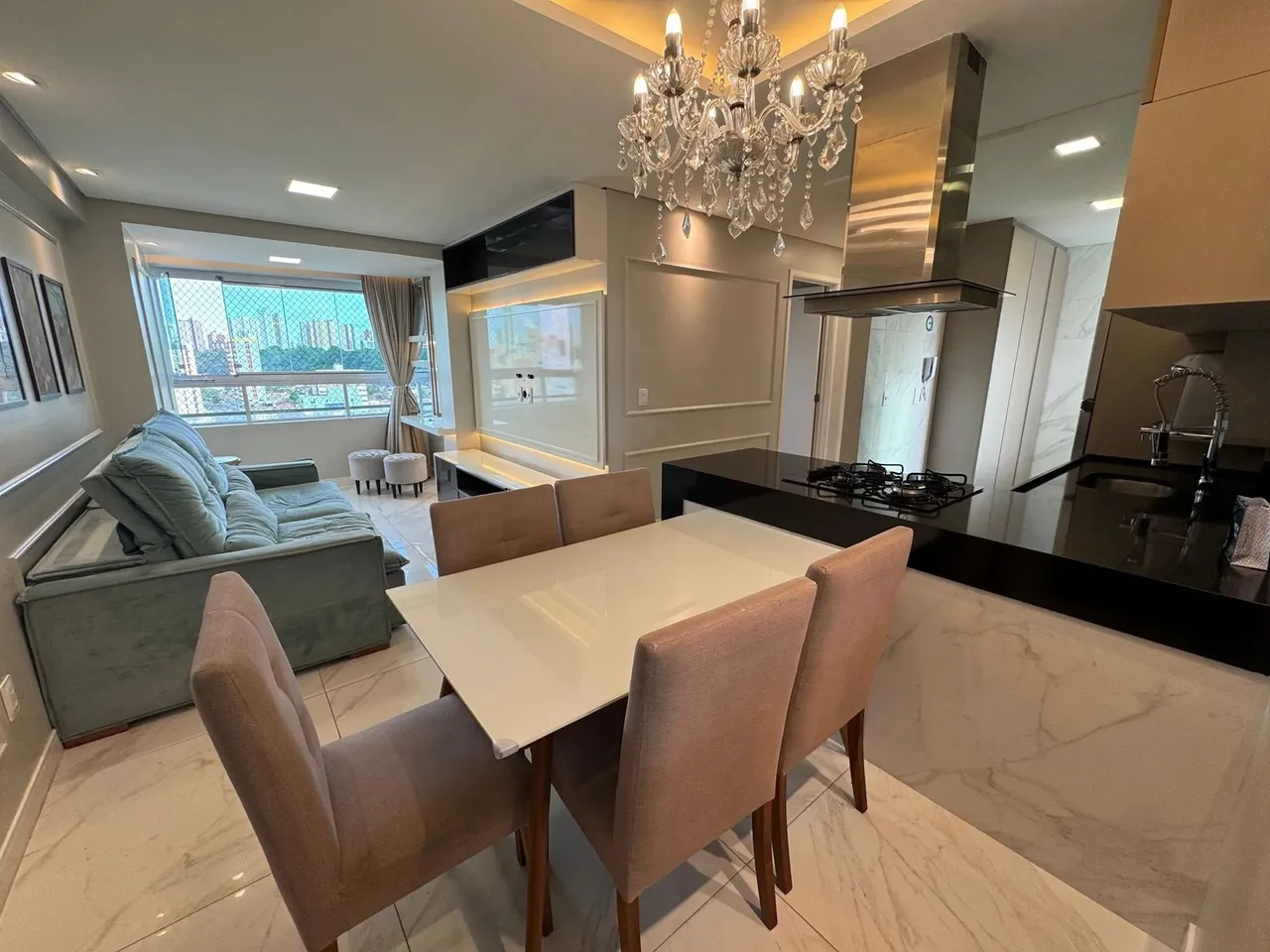 Apartamento mobiliado alto padrão com 3 dormitórios