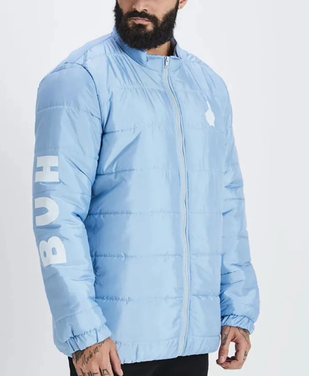 Jaqueta Puffer cute Buh Azul Claro TAM M Roupas Vila Emir, São