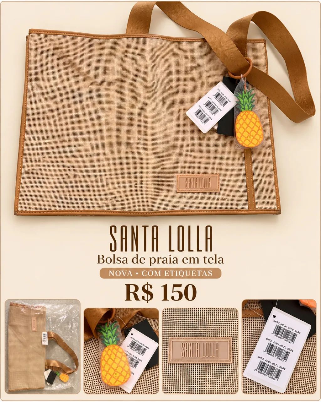 Bolsa de praia Santa Lolla