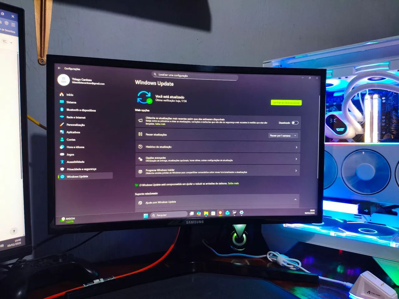 Monitor Samsung GAMMING Curvo 144hz, semi novo - Foto 2