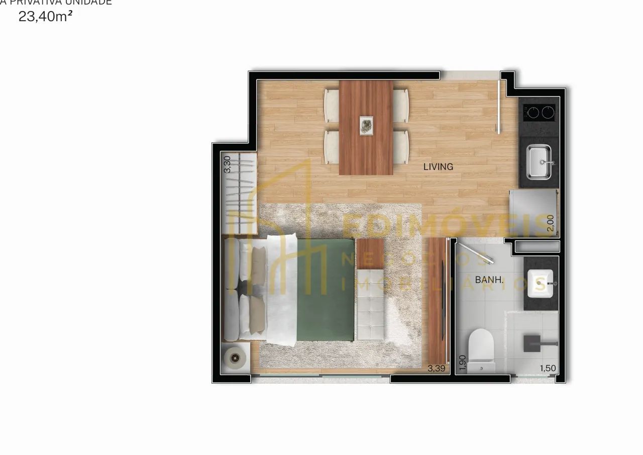 Studio na Praia do Canto | Perfeito para Airbnb e locação - Foto 5