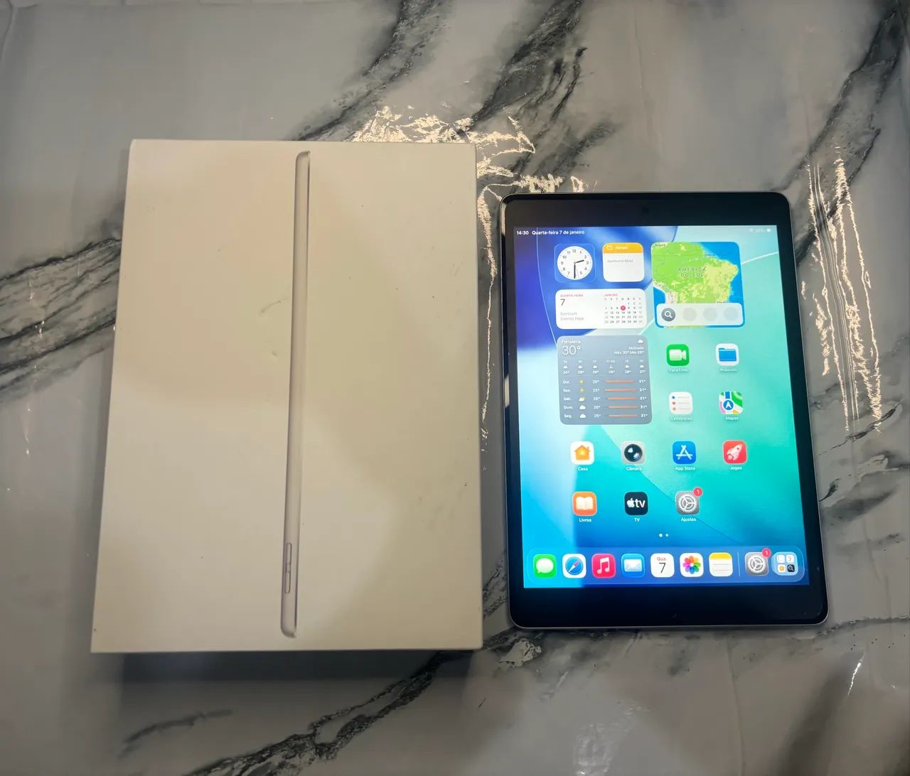 iPad 9 Silver 64 GB Perfeito na Caixa com Caneta e Capinha - Foto 6