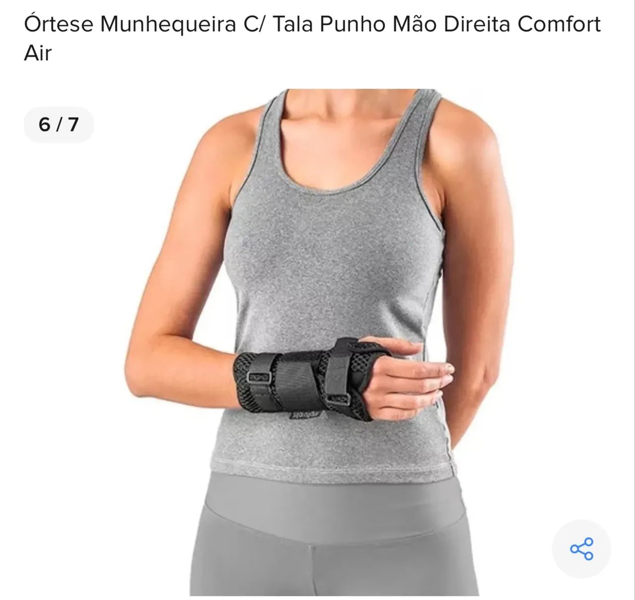 Ortese munhequeira para mão direita. Nunca usada! - Foto 3