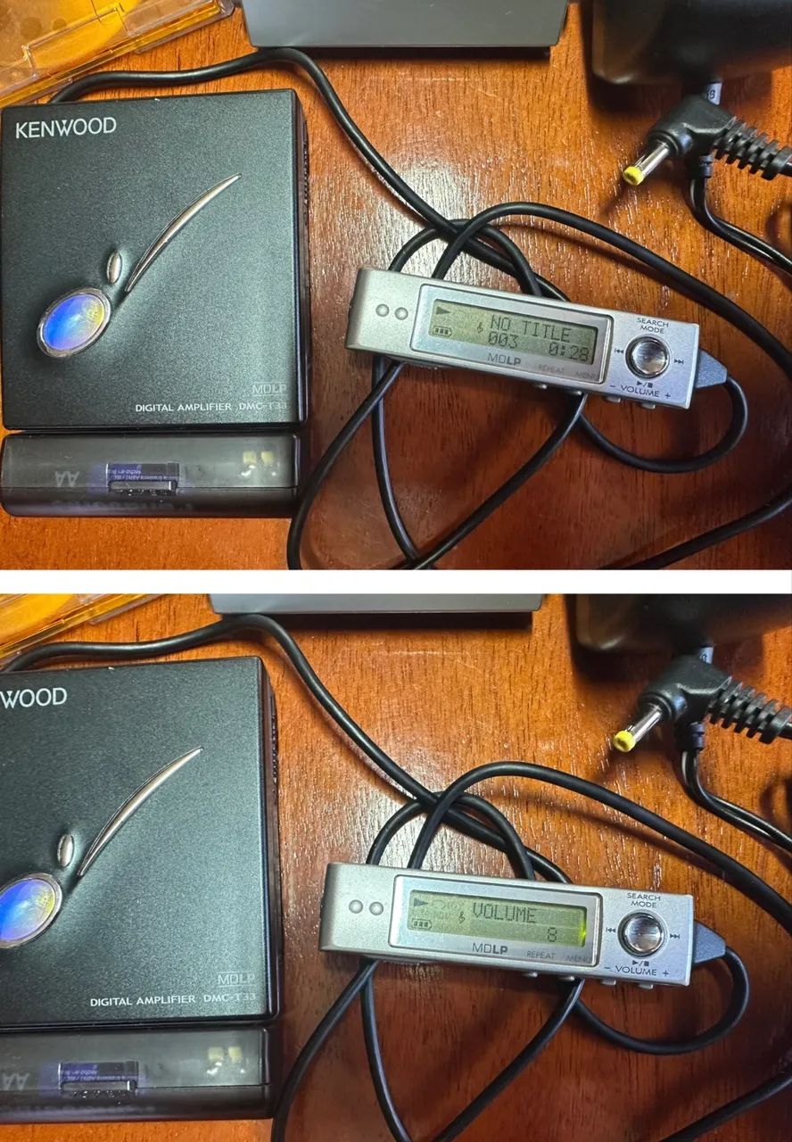 MD Mini Disc Kenwood walkman DMC-T33 Vintage digital com controle