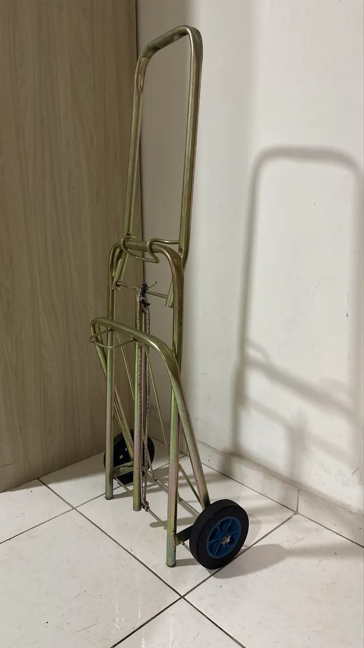 Carrinho de carga dobrável com sacão grande  - Foto 4