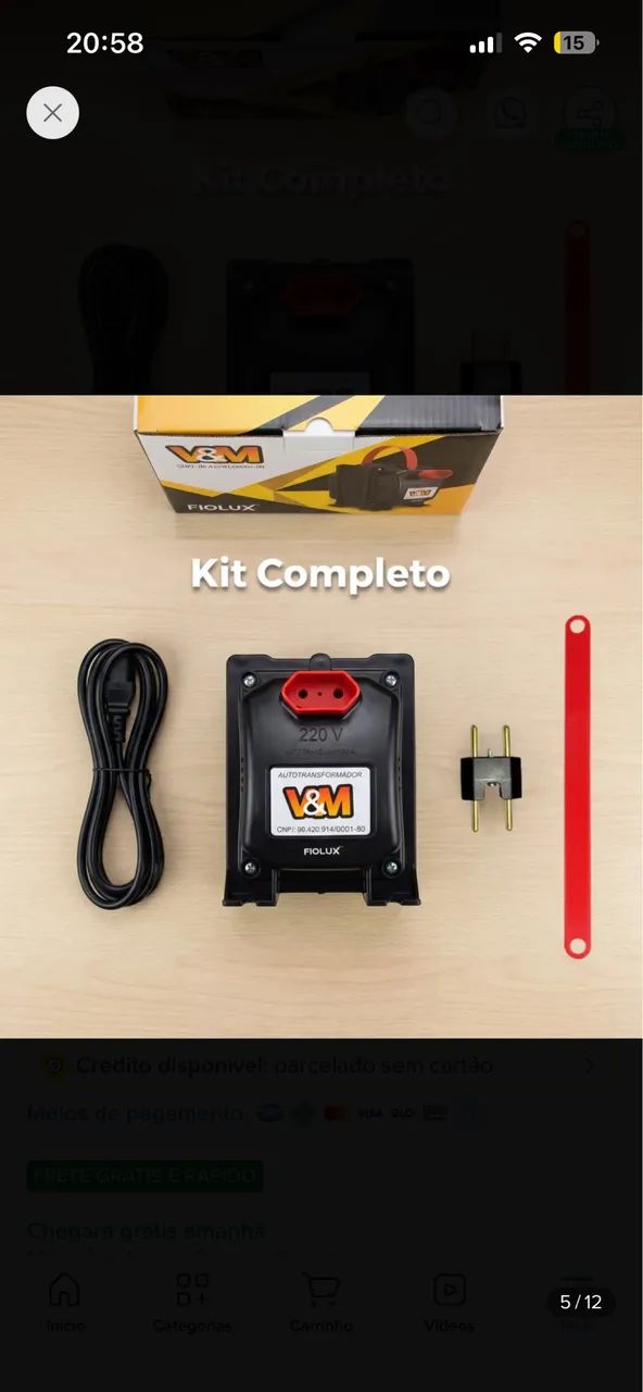 Transformador 5000VA (de 110v para 220v e 220 para 110v) - Foto 2