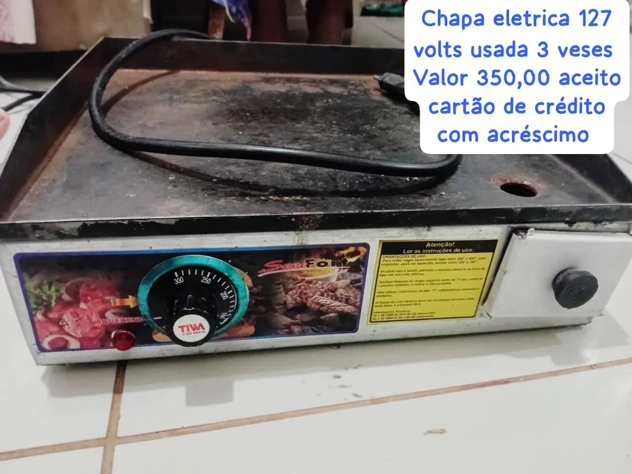 VENDO CHAPA ELÉTRICA FRITADEIRA ELETRICA  - Foto 3