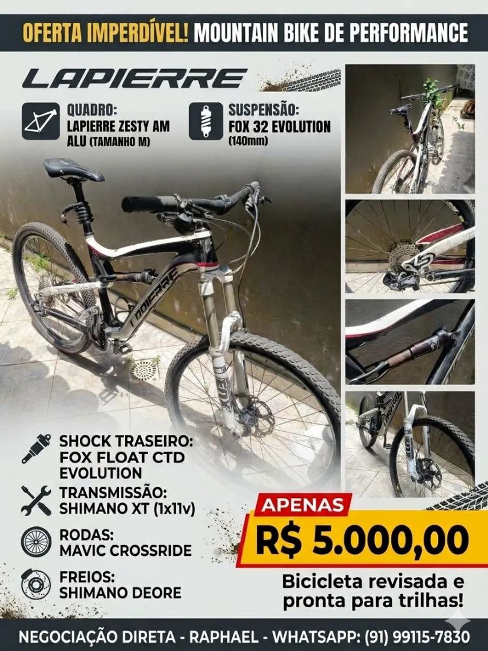 Lapierre Zesty AM 327 Full Suspension - Fox / Mavic