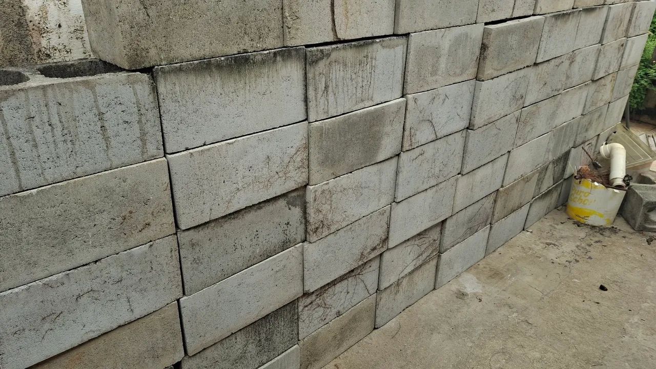 Blocos de concreto com dois furos 19×19×39 - Foto 2